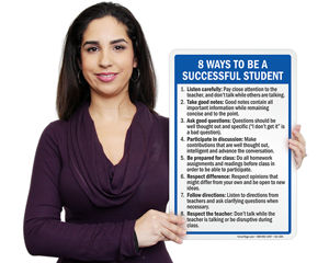Smartsign S2-1291-MG-108 Ways to Be Successful Student Magnetic Sign