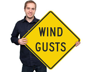 Wind Gusts Sign