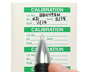 Write On Calibration Round Label
