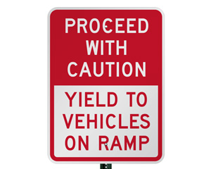 Yield Ahead Sign