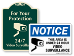 24 Hour Surveillance Signs