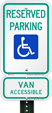 Accessible Van Parking Signs