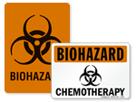 Biohazard Signs in Stock