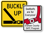Buckle Up Signs