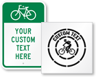 Custom Bicycle Signs
