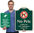 Custom LawnBoss® Dog Poop Signs