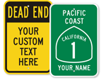 Custom Road Warning Signs