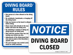 Diving Board Signs
