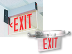 Edge Lit Exit Signs