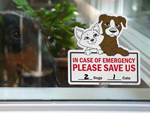 Emergency Pet Rescue Stickers
