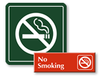  Engraved No Smoking Signs
