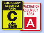 Evacuation Area Signs