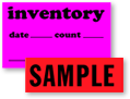 Fluorescent Inventory Control Labels