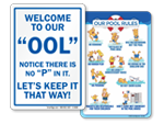 Funny Pool Signs
