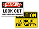 Lockout Safety Labels