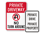 More Driveway Signs