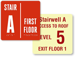 More Stairwell & Exit Signs