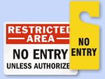 No Entry Signs