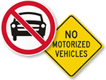 No Motorized Vehicles Allowed