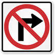 Turn Prohibition Signs