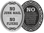 Looking for No Soliciting Door Signs?