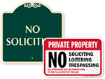 Looking for No Soliciting Signs?