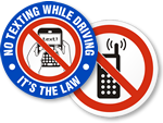 No Texting Labels
