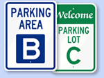 Parking Lot Signs A J