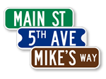 Looking for Personalized Street Signs?