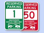 Reserved Parking Spot Signs   Quick Order