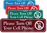 No Cell Phone Signs For Doors
