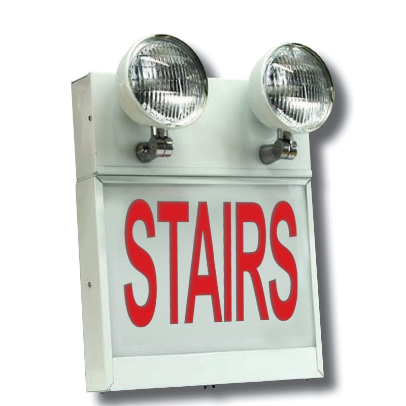 Chicago Approved All LED Exit Sign & Emergency Steel Combo, SKU - EXIT ...