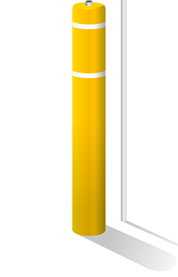 FlexBollard with 8ft Parking Signpost