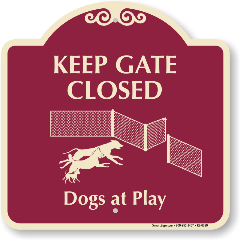 Designer Dogs at Play Signs