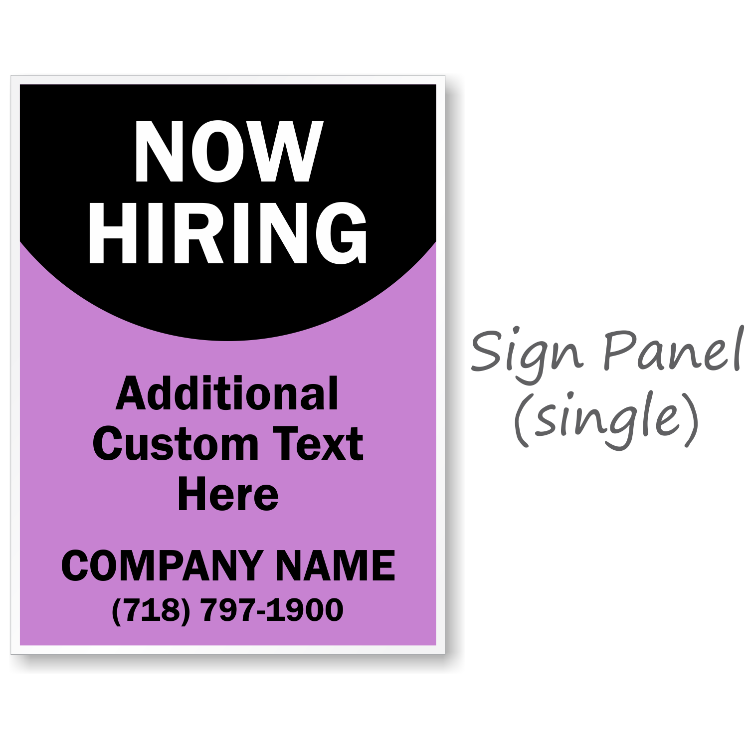 Now Hiring BigBoss Portable Custom Sidewalk Sign, SKU: K2-3578