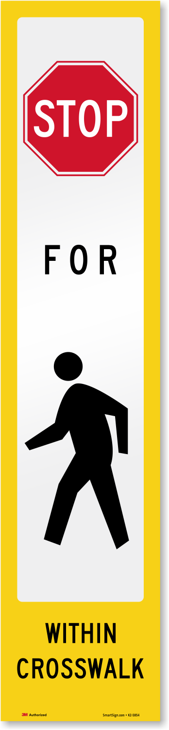 pedestrian crossing sign