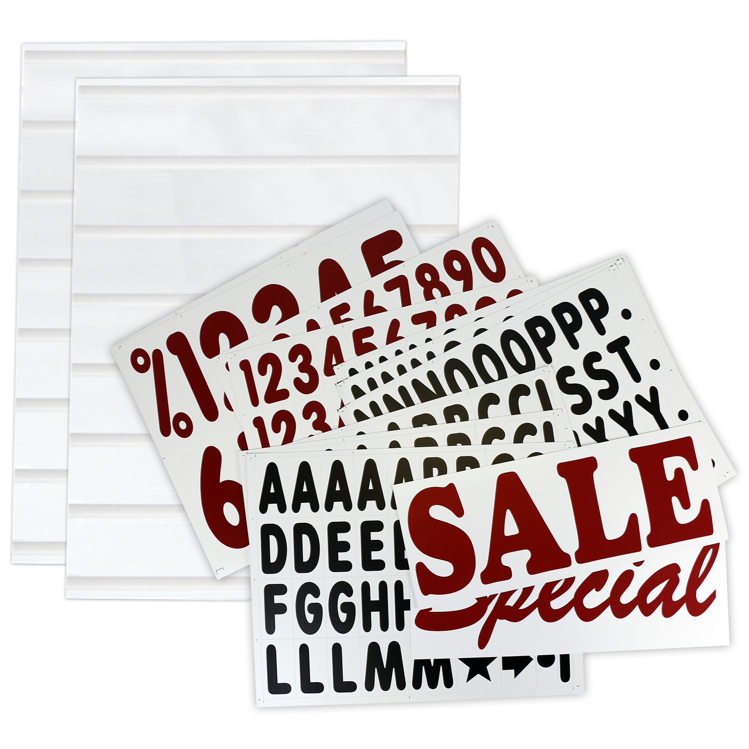 White Add A-Message Board Kit For QLA A-Frame Sign Holders, SKU K-9958 photo