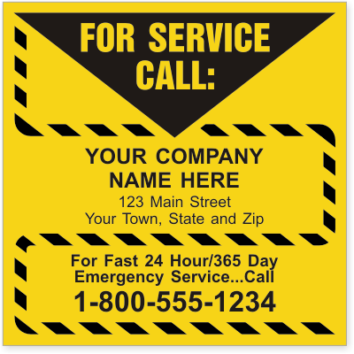 Call for Service Label