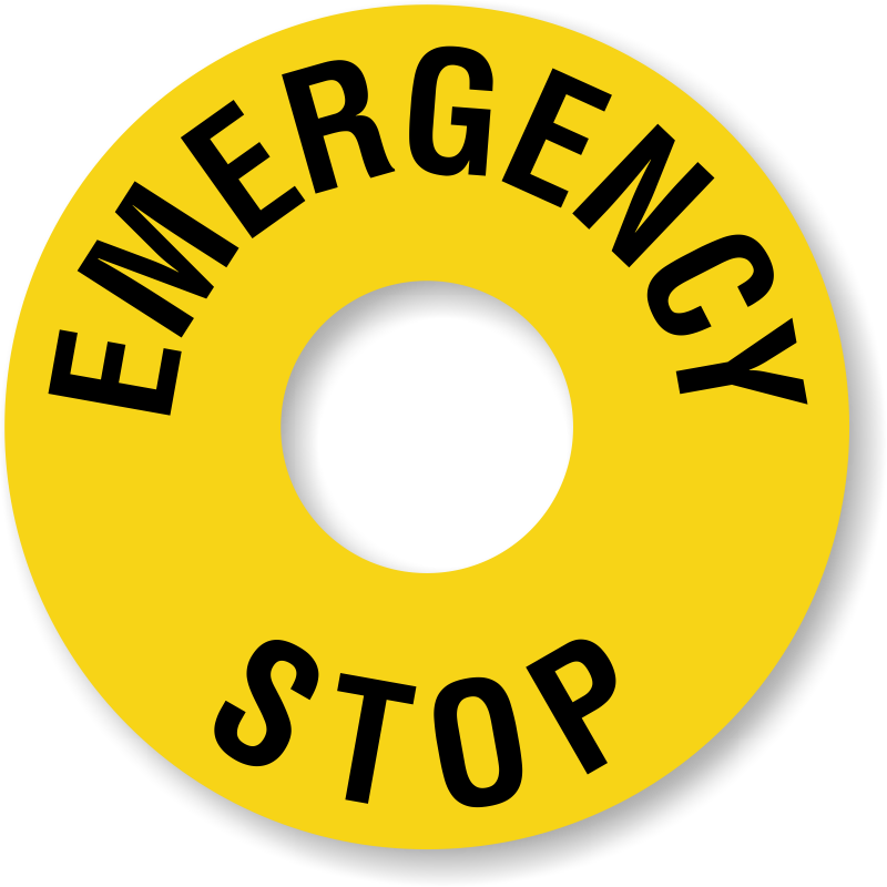 Emergency stop перевод