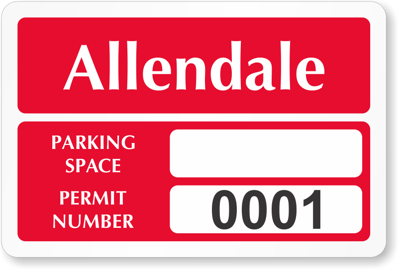 parking decal
