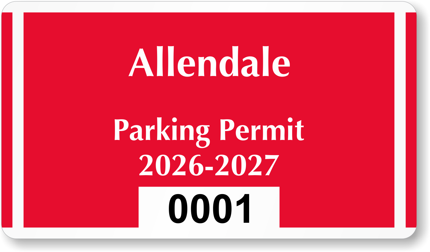 parking decal