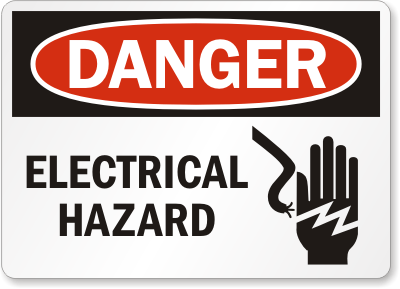 Electrical Hazard Sign