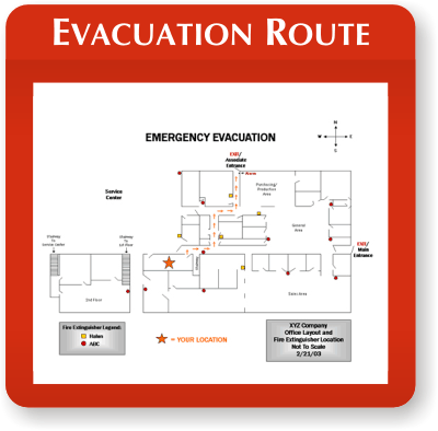 Evacuation Map Sign Holder Frame S 6713 