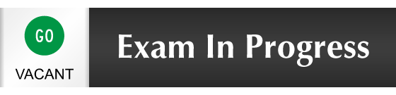Exam In Progress - Vacant/Occupied Slider Sign