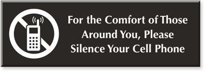 silence your cell phone