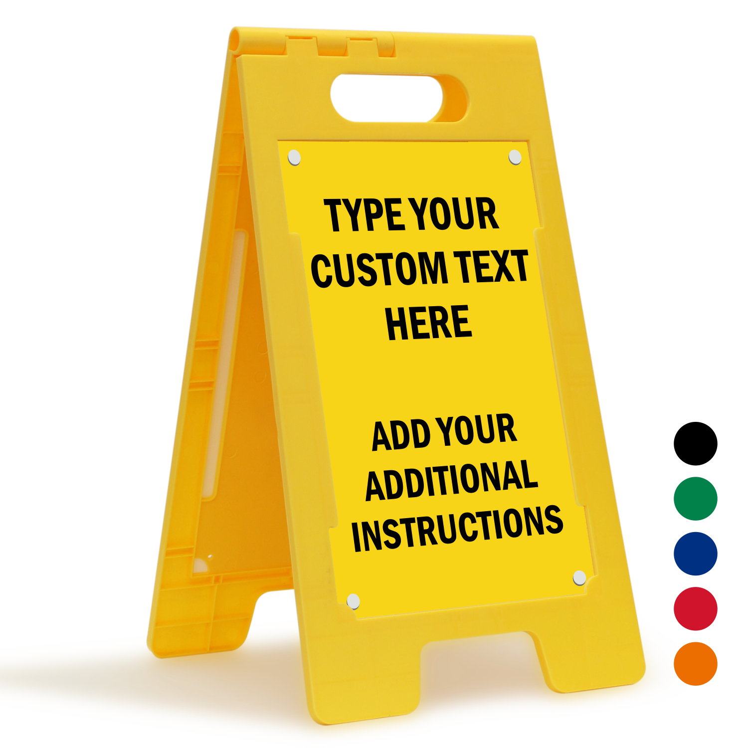 Add Your Text And Instruction Custom Standing Floor Sign, SKU SF3206