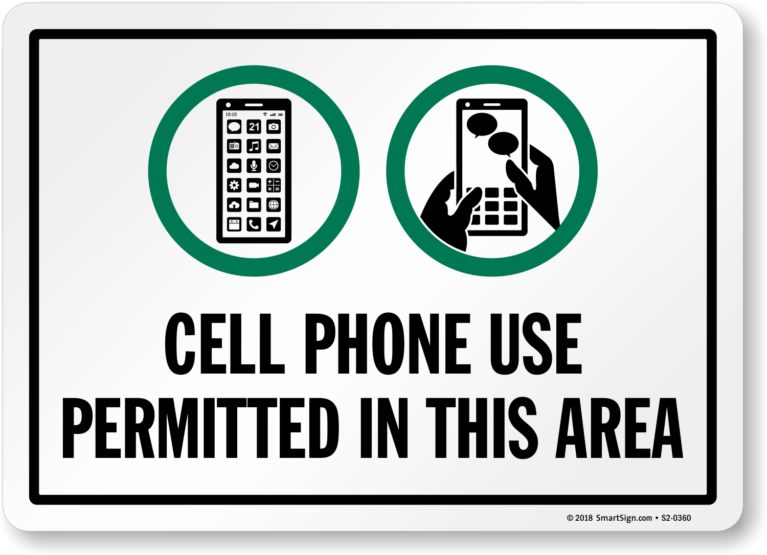 cell-phone-use-permitted-in-this-area-sign-with-graphic-sku-s2-0360