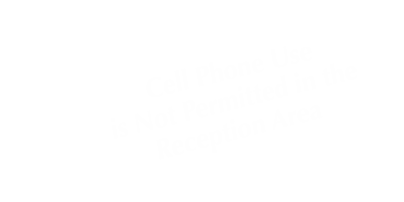 Cell Phone Not Permitted Reception Area Tent Sign