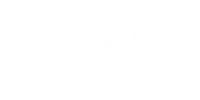 Co-pay Due Prior To Services Tabletop Tent Sign