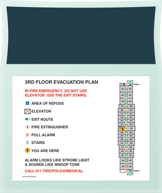 Emergency Evacuation Plan Sign